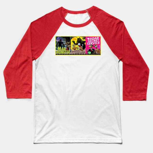 Mystery Science 3-Episode Banner - Series 11 Baseball T-Shirt by Starbase79